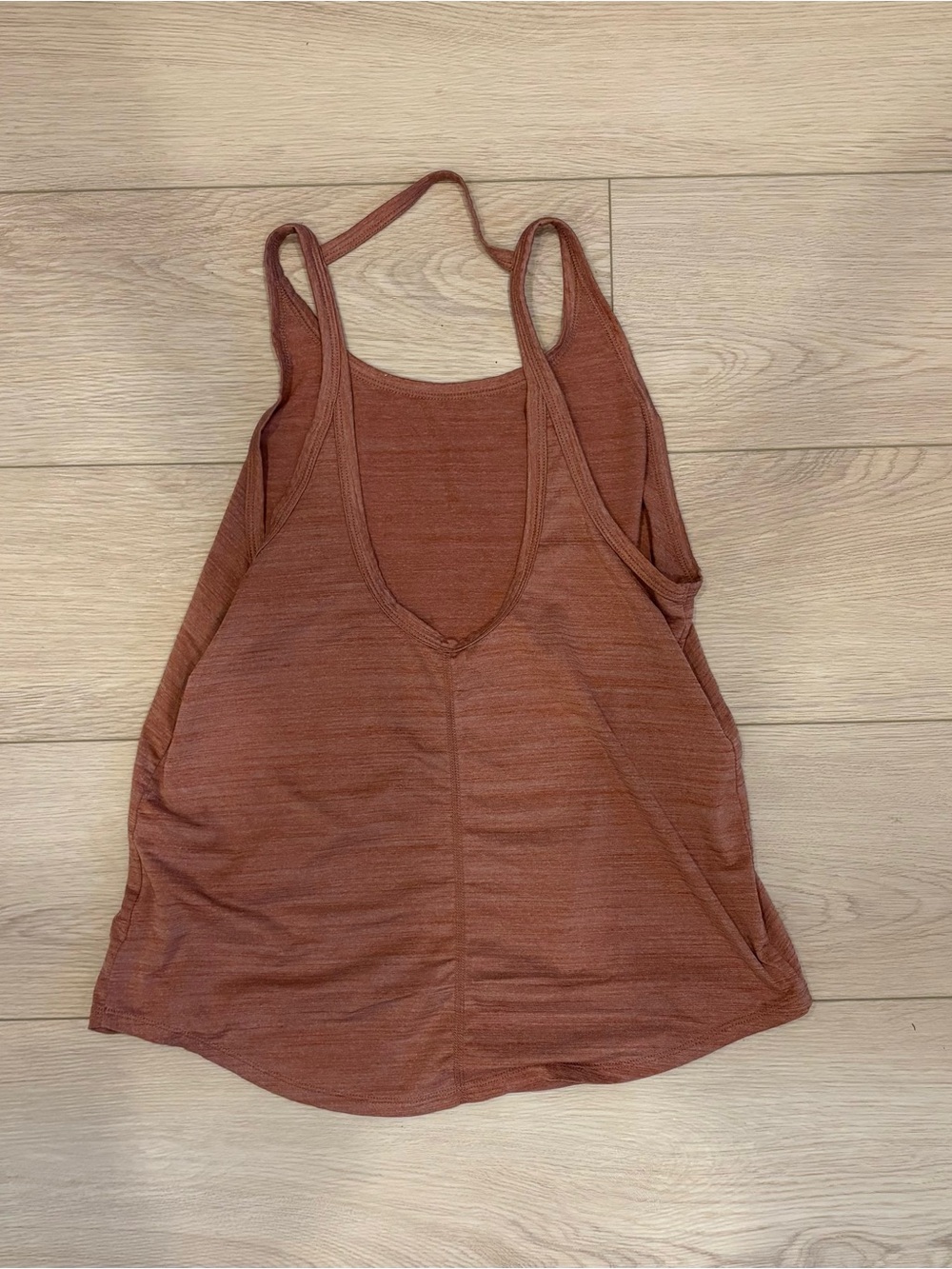 Nike Women’s Rust-Red Racerback Tank Top - Picture 2 of 3